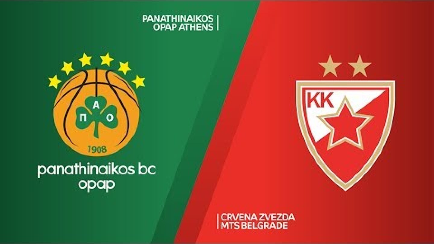 Panathinaikos OPAP Athens - Crvena Zvezda mts Belgrade Highlights | EuroLeague, RS Round 1
