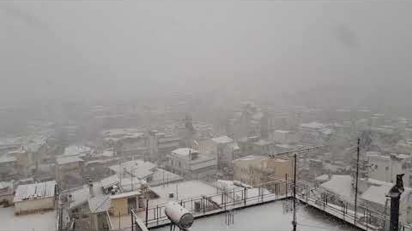 LamiaReport.gr: Το πρώτο χιόνι στη Λαμία (03/01/19)