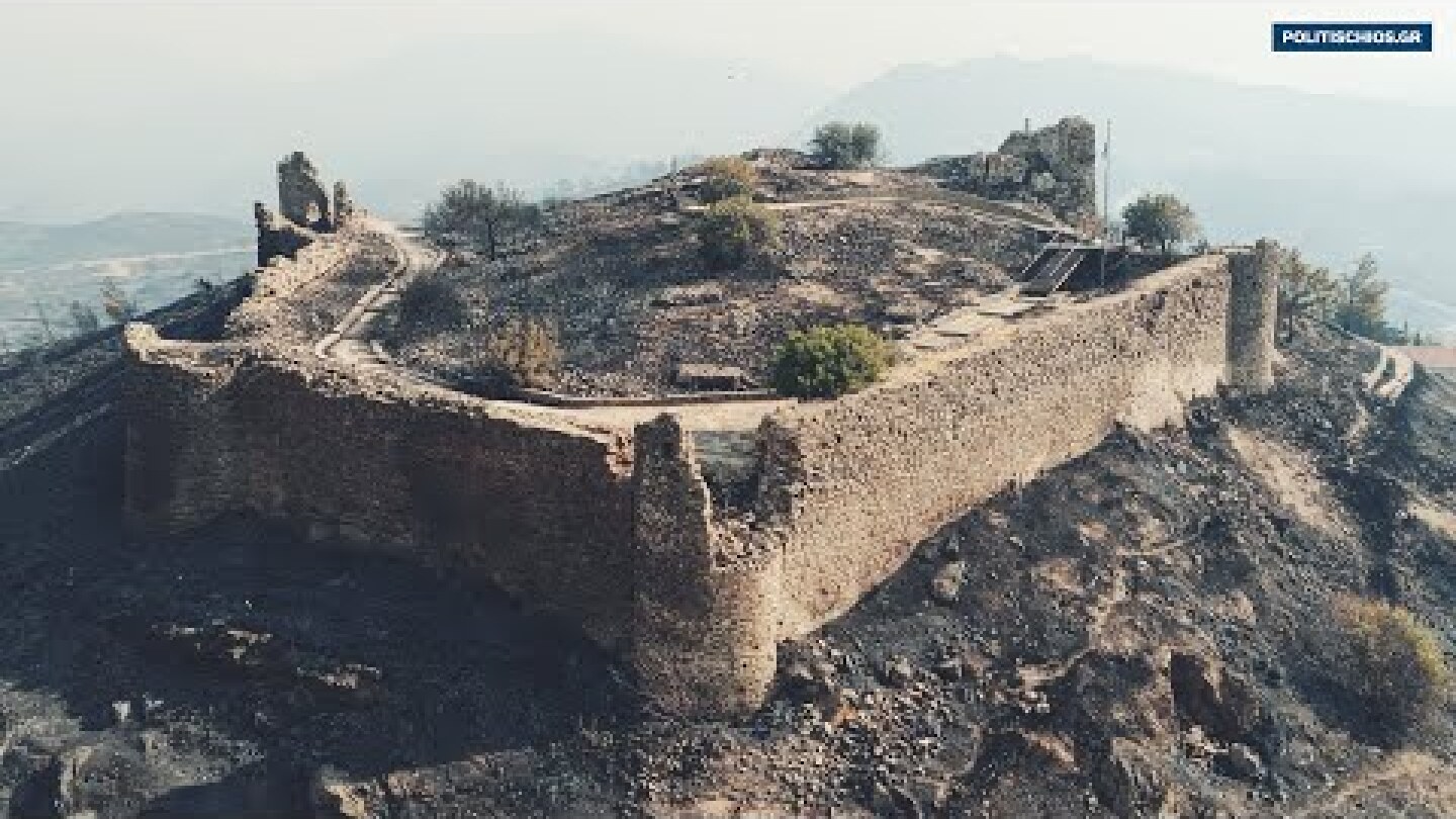 Εικόνες από Drone αποκαλύπτουν το μέγεθος της καταστροφής στη Βόρεια Χίο