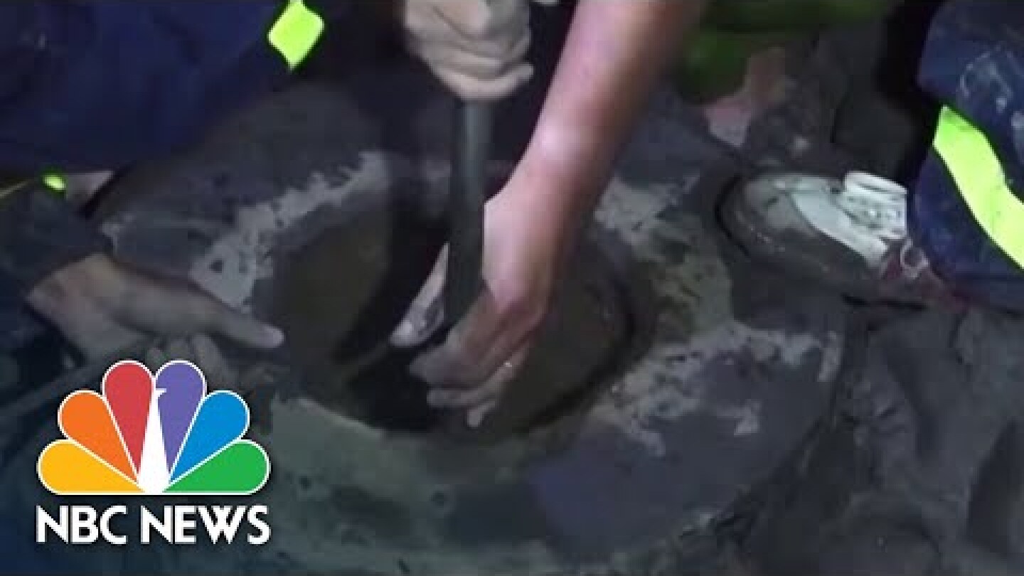 Boy falls into 115-foot hole on Vietnam construction site