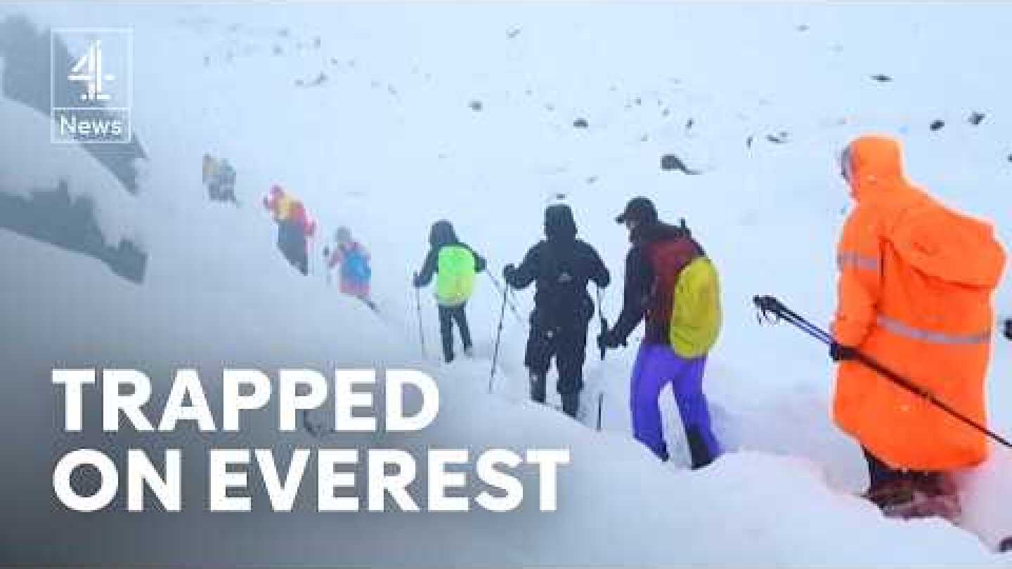 Race against time to rescue hikers trapped by blizzard on Mount Everest
