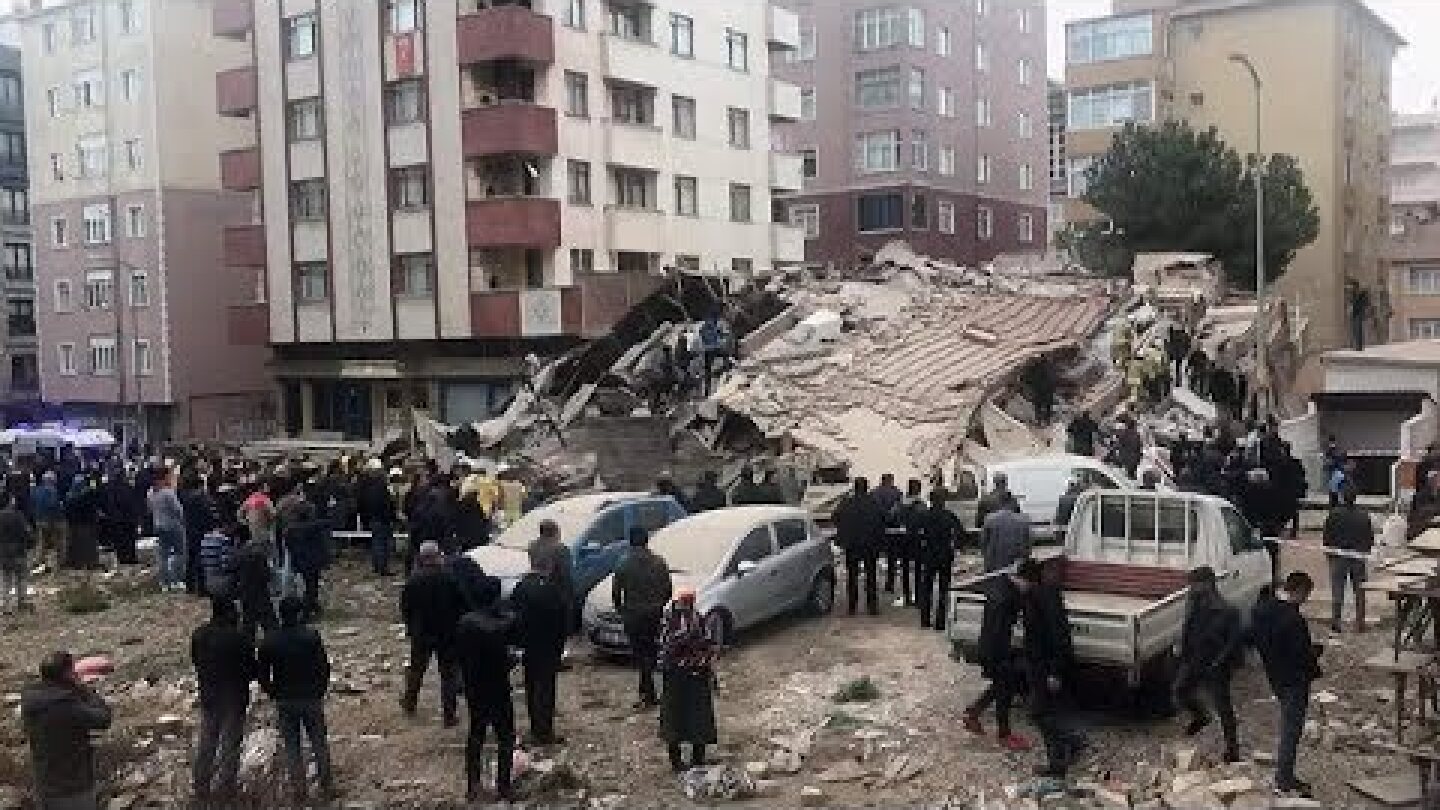 Turkey: Multi-story building collapses in Istanbul