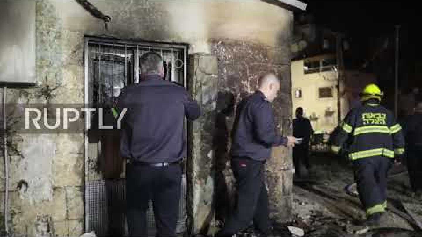 Israel: Firefighters on site after synagogue torched in Lod