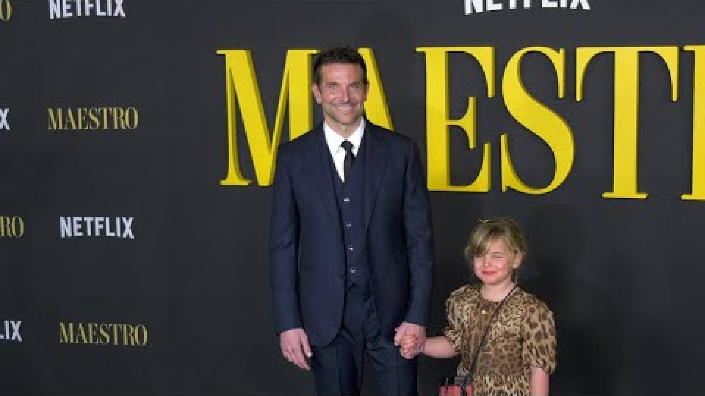 Bradley Cooper with Daughter Lea De Seine attend Netflix's "Maestro" Los Angeles special screening