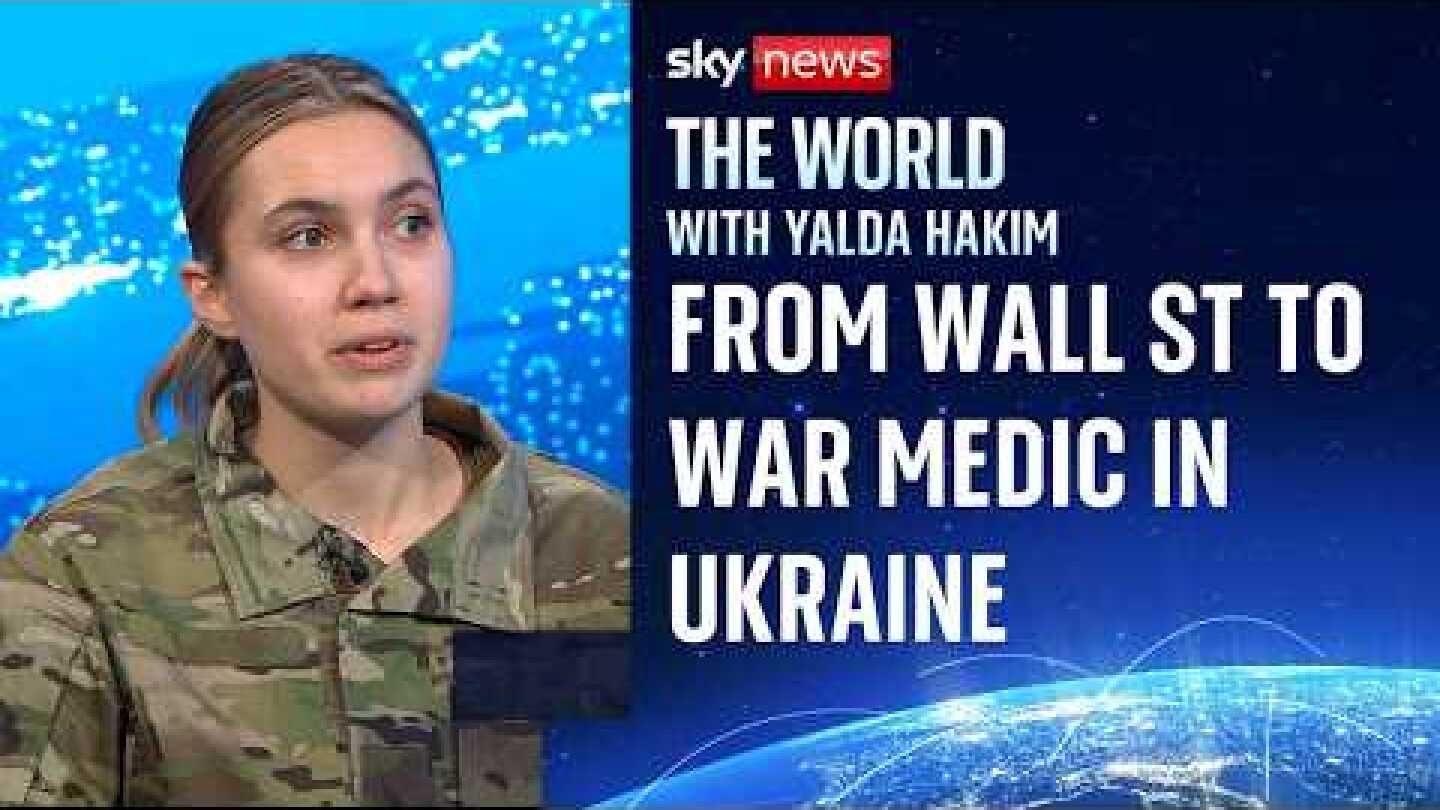 How a Ukrainian banker gave up her dream life in New York for the bloody battlefields of Ukraine
