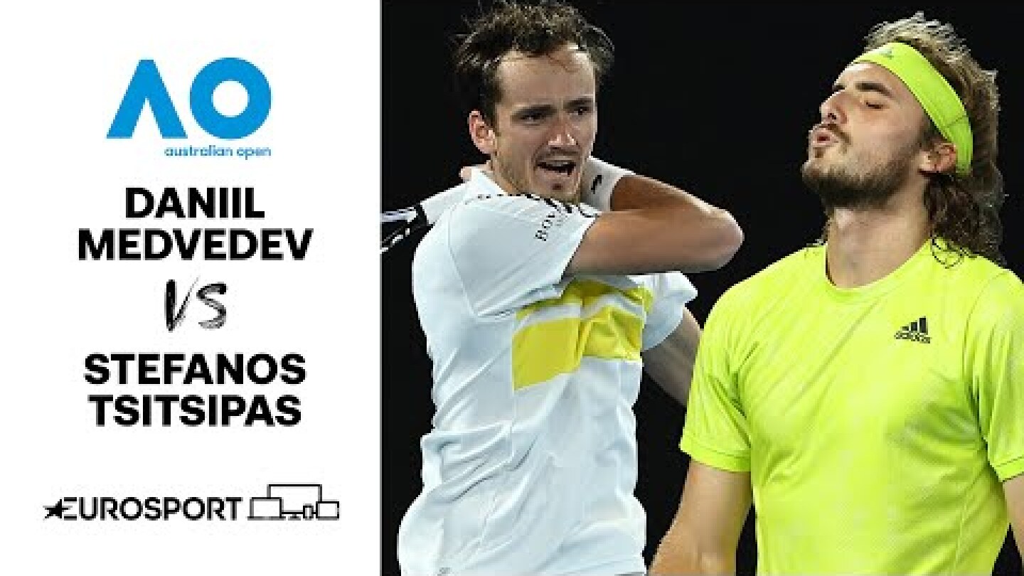 Daniil Medvedev v Stefanos Tsitsipas | Australian Open 2021 - Highlights | Tennis | Eurosport