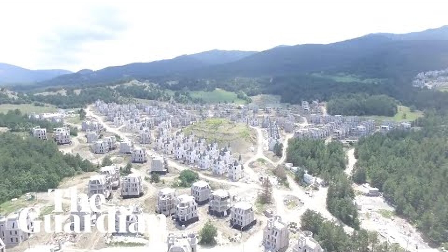 300 Disney-style castles lie empty in £151m Turkish ghost town - drone video