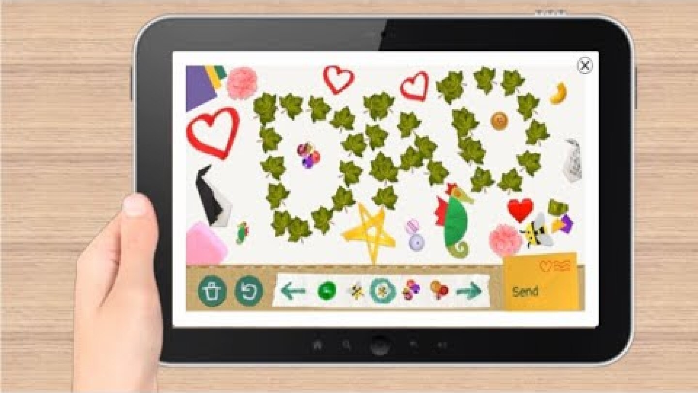 Father's Day 2020 (June 21) Google Doodle interactive : How to make father's day greeting card 2020