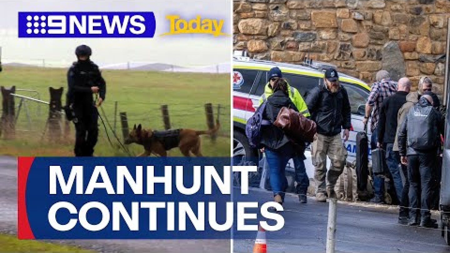 Search continues for accused police killer Dezi Freeman | 9 News Australia