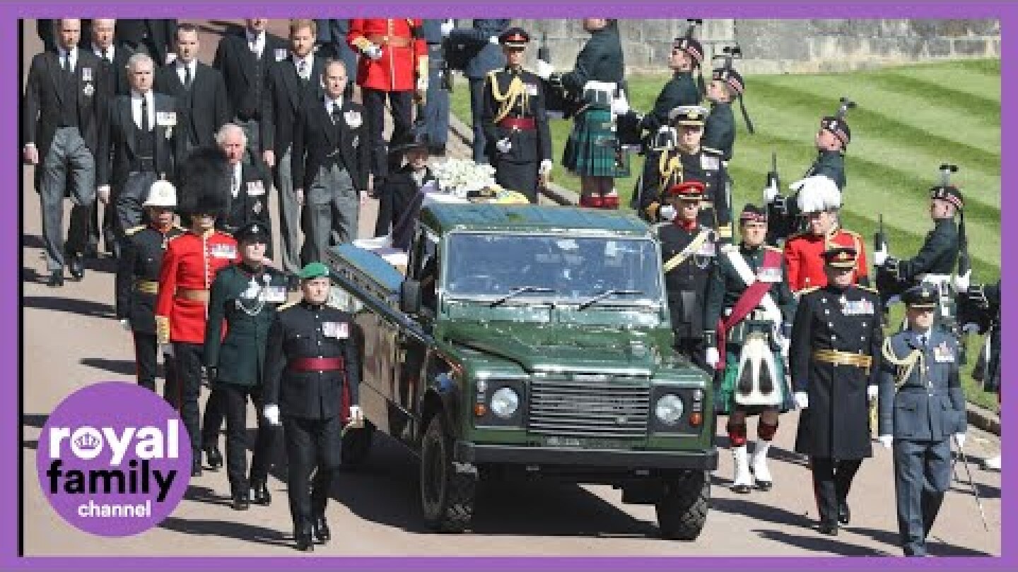 Queen Arrives at Windsor Castle and Funeral Procession Begins
