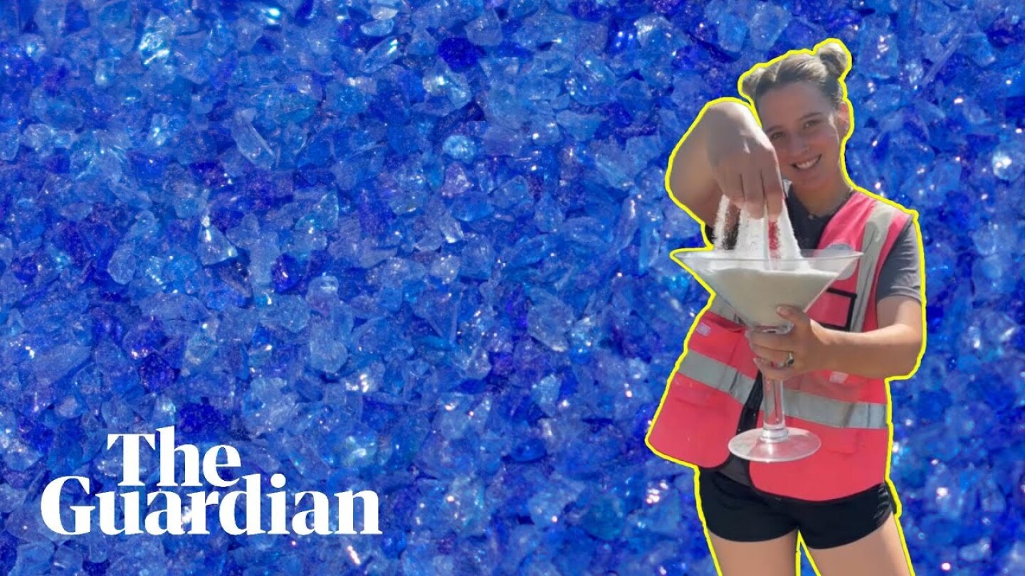 Wine bottles to sand: the TikToker trying to save our coastlines