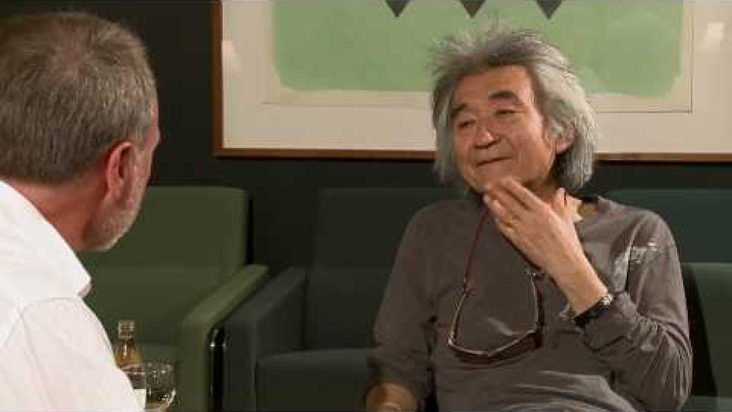 Seiji Ozawa in conversation with Fergus McWilliam
