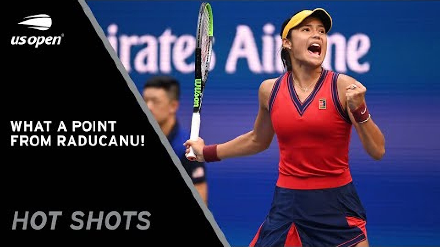 Emma Raducanu Wins Epic Point Against Leylah Fernandez! | 2021 US Open