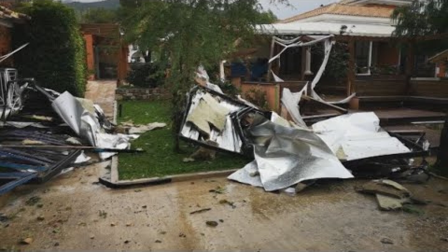 Ζάκυνθος: Μεγάλες ζημιές προκάλεσε ανεμοστρόβιλος στο χωριό Καλαμάκι