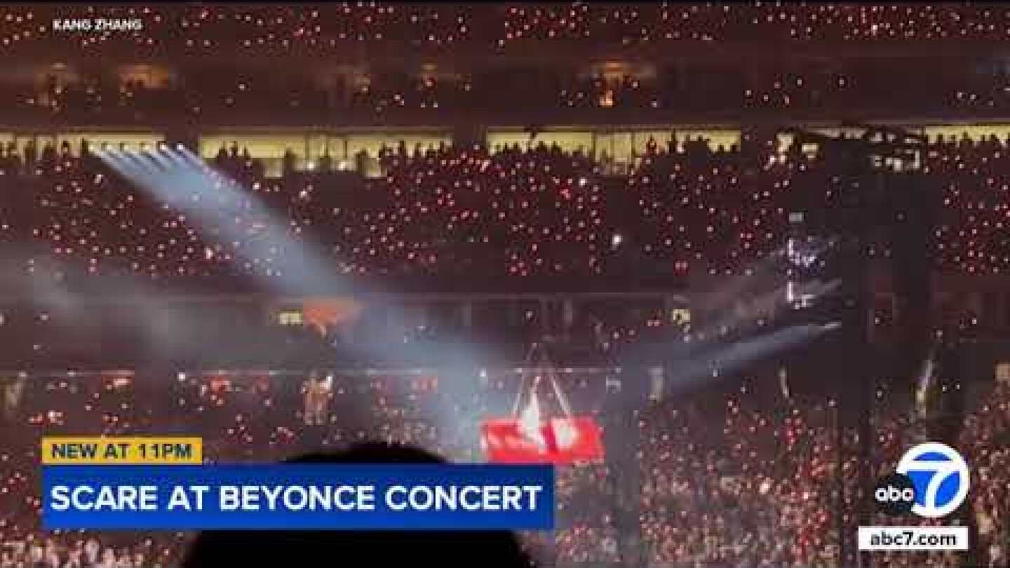 Beyoncé's car malfunctions while suspended in air during concert in Houston