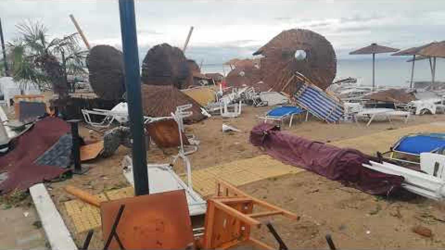 Θεομηνία Χαλκιδική Νέα Πλάγια