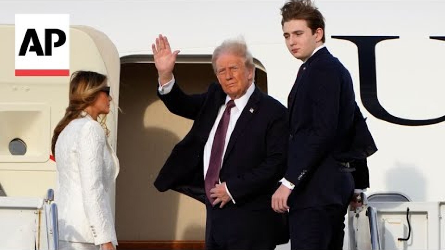 US President-elect Donald Trump heads to Washington for inauguration