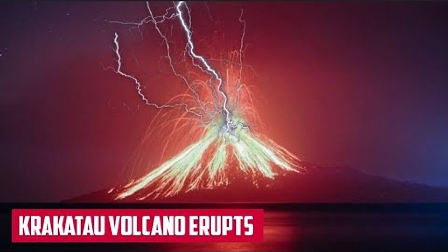 Today, April 24th, 2022: Mount Anak Krakatau Erupts, Volcanic Ash Rains Residents' Houses