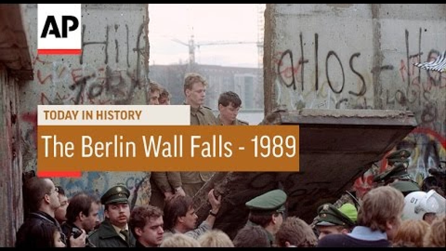 The Berlin Wall Falls - 1989  | Today in History | 9 Nov 16