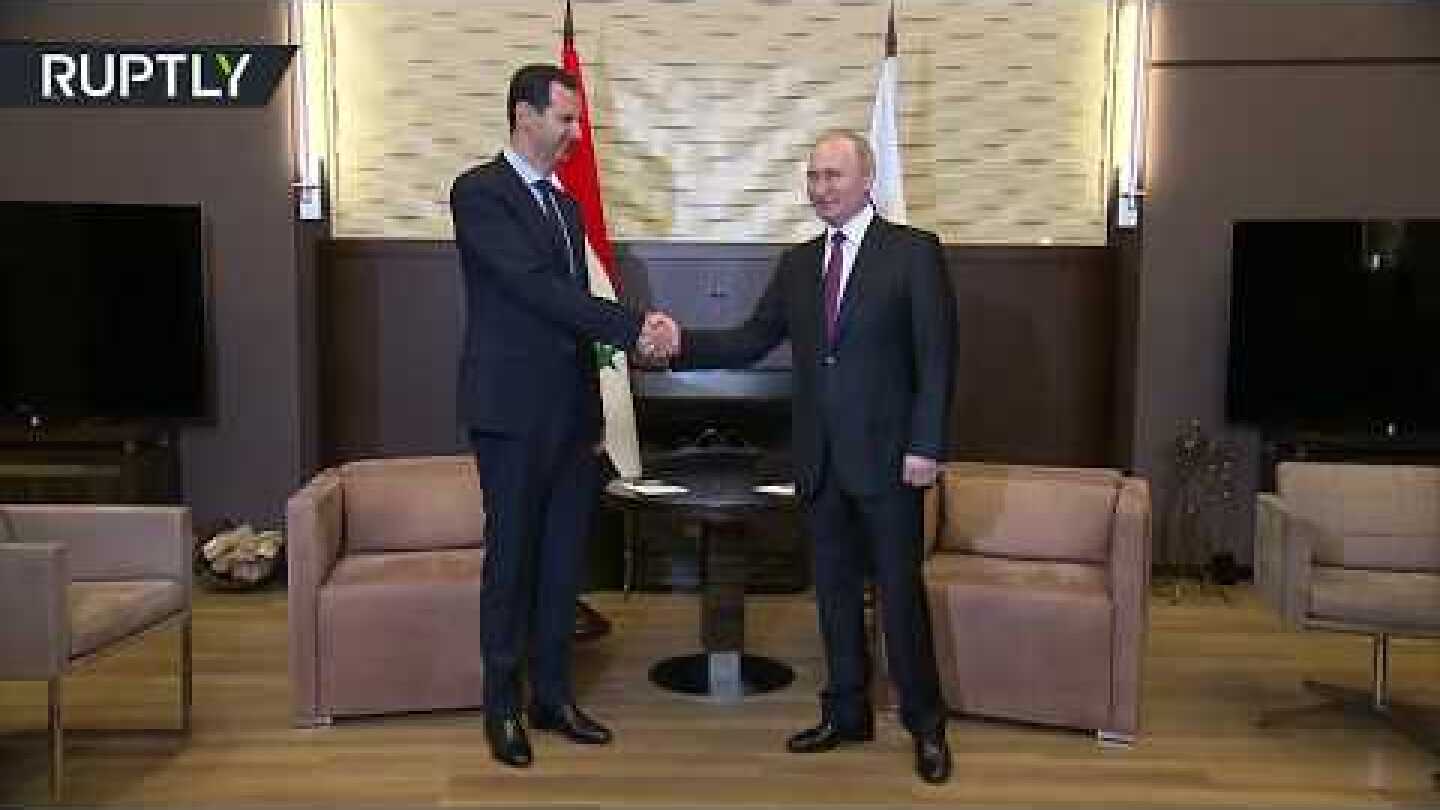 Putin meets Assad in Sochi, Russia