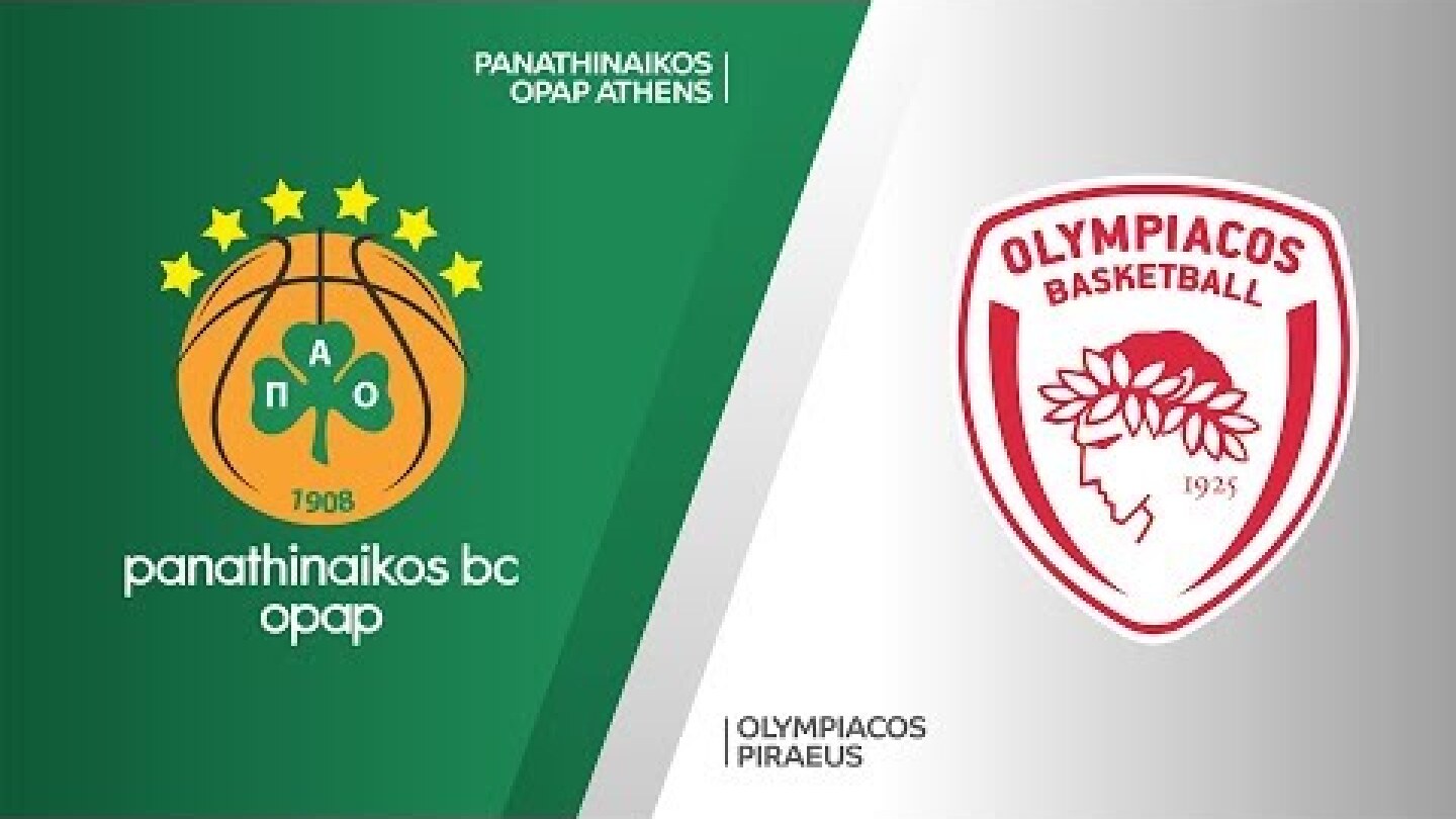 Panathinaikos OPAP Athens - Olympiacos Piraeus Highlights | EuroLeague, RS Round 12