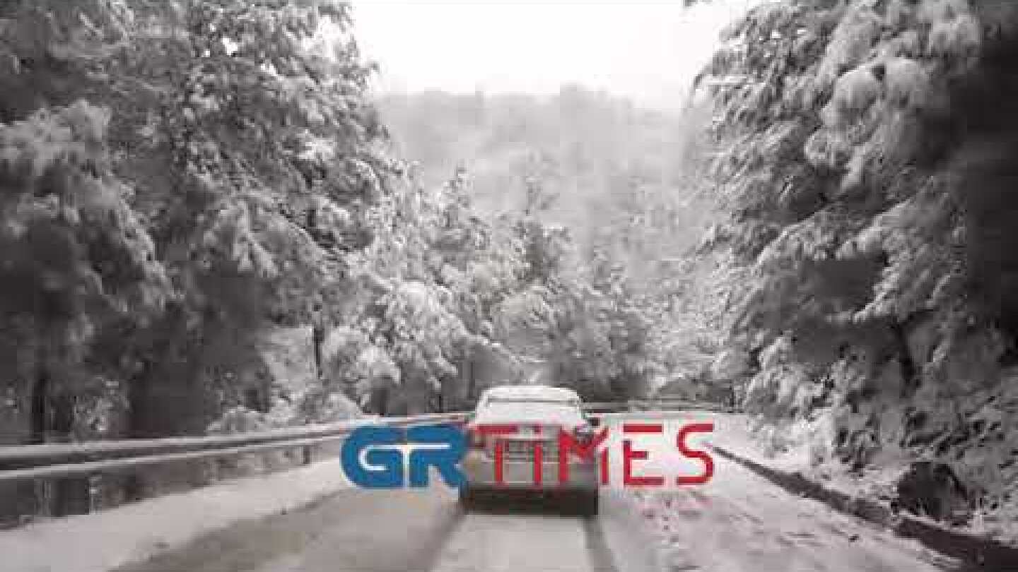 Στα λευκά η Θάσος στα  τέλη Μαρτίου