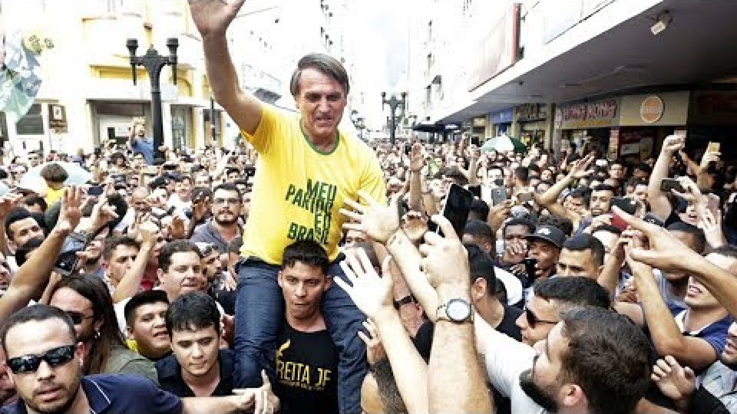 Brazilian presidential candidate Jair Bolsonaro stabbed at rally