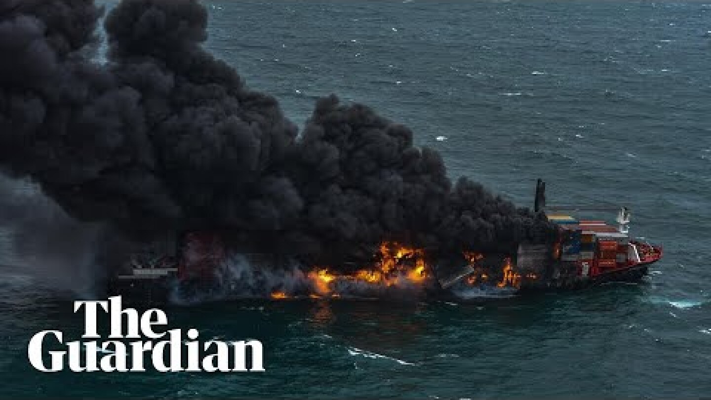 Sri Lanka faces environmental disaster as cargo ship burns for days