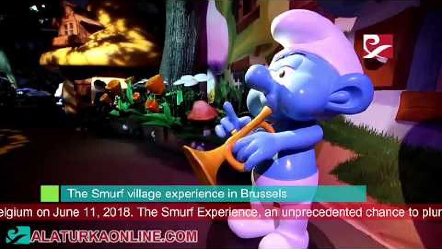 The Smurf village experience in Brussels