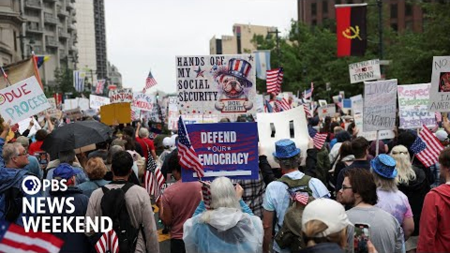 Millions turn out nationwide for ‘No Kings’ protests against Trump administration