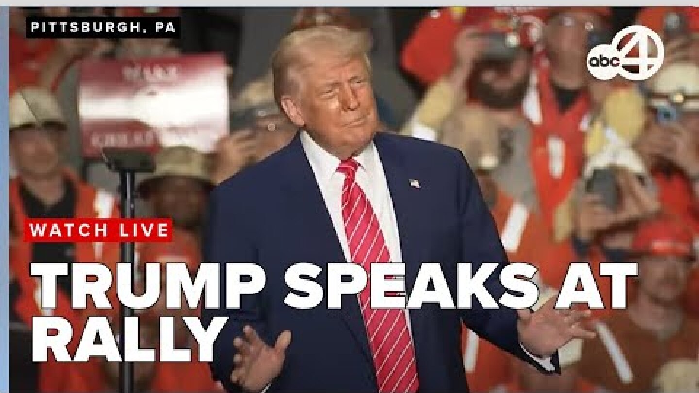 LIVE: President Donald Trump holds rally at U.S. Steel!