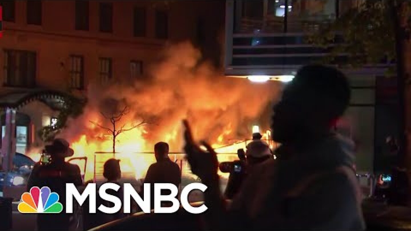 Car Burns In Washington D.C. Amid George Floyd Protesting | MSNBC