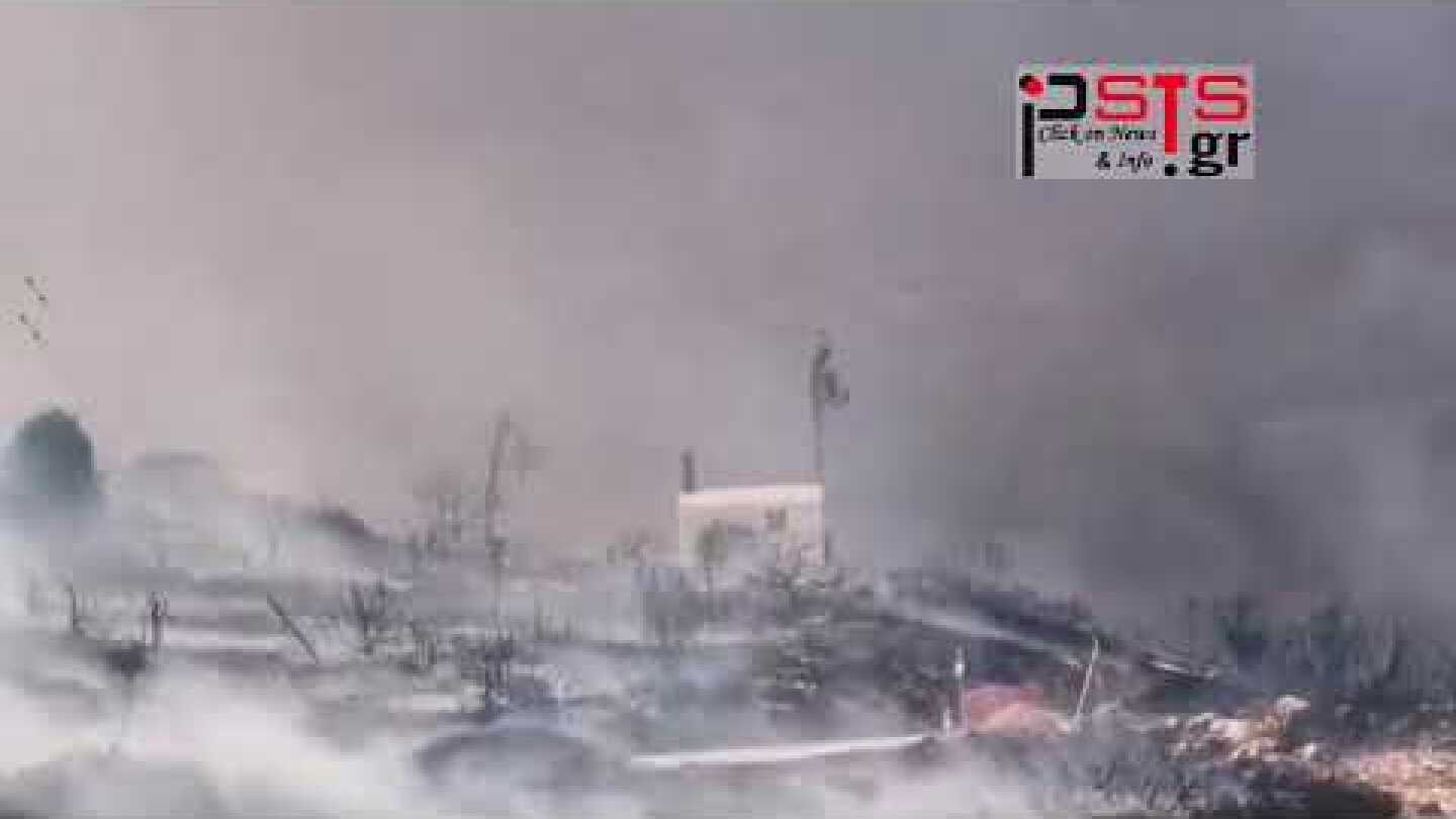 psts.gr: Πάρος: Συνεχίζεται το καταστροφικό έργο της πυρκαγιάς –  Kατευθύνεται προς Λεύκες…