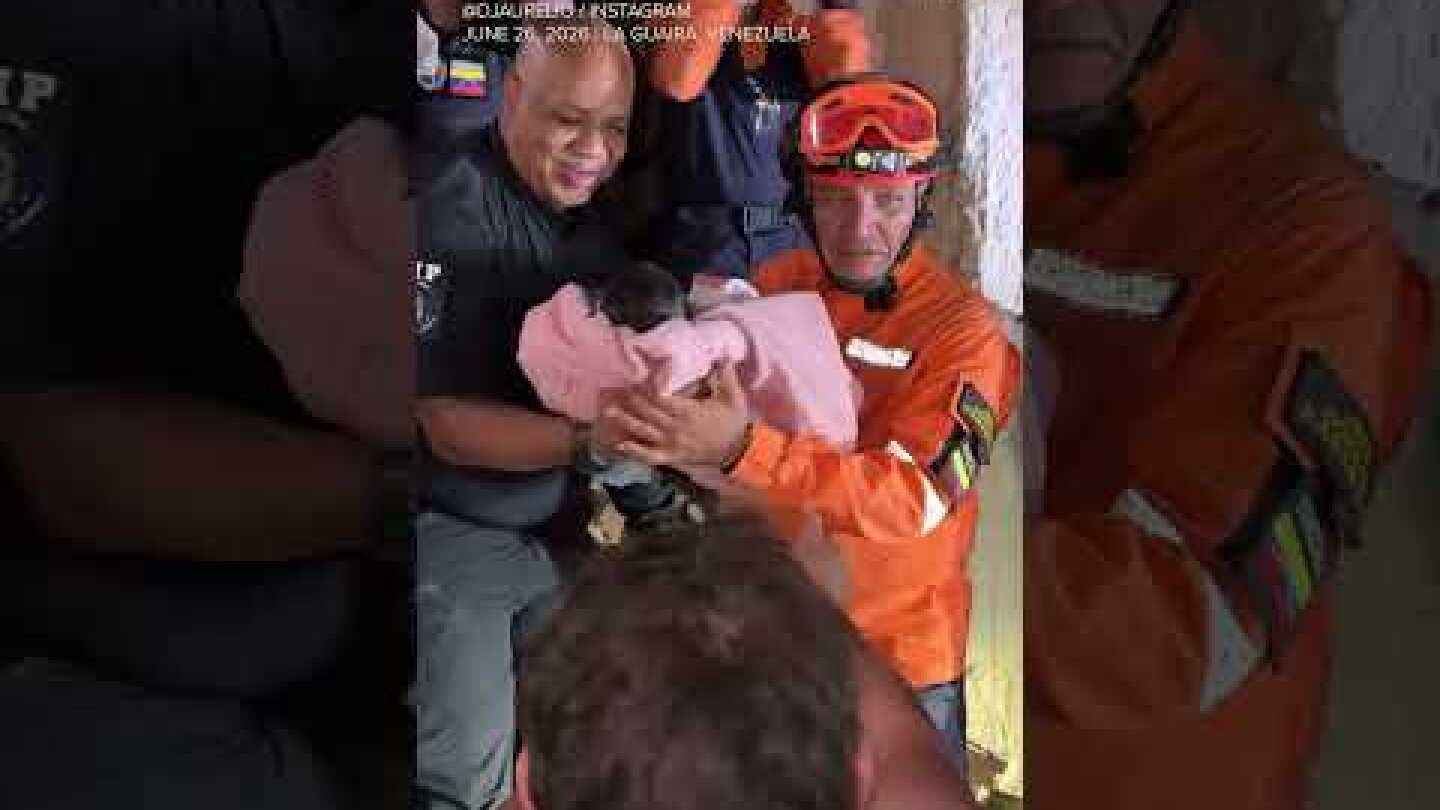 18-day-old baby rescued from rubble after Venezuela earthquakes