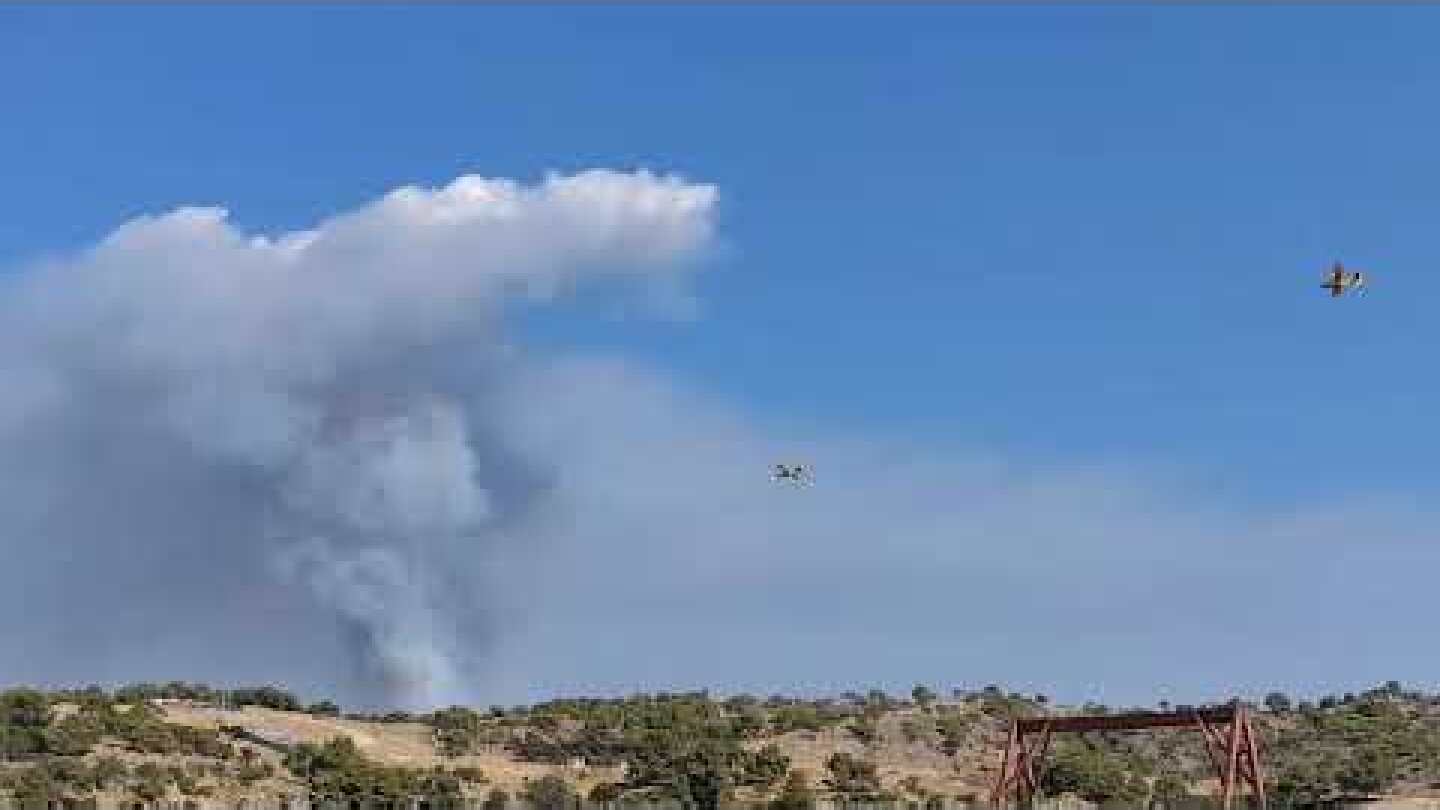 Χαλκιδική: Φωτιά στη Βουρβουρού