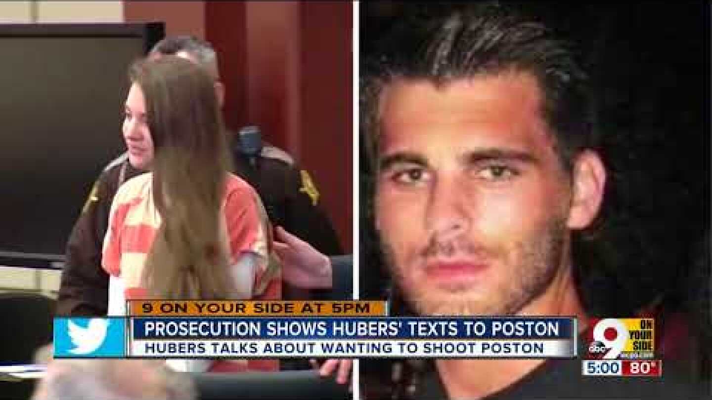 Prosecution presents texts sent from Shayna Hubers to Ryan Poston