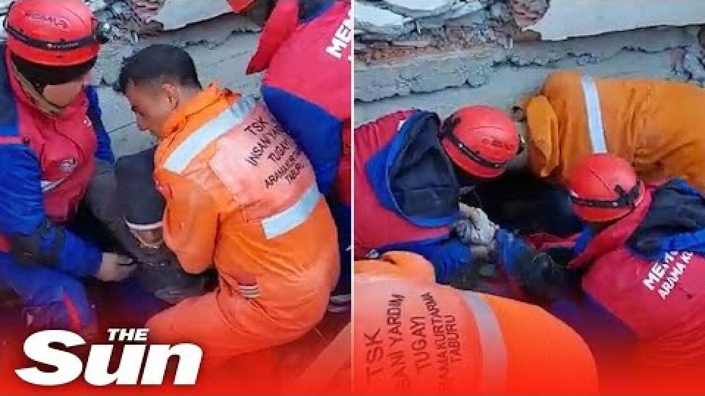Turkish rescuers pull 70-year-old from wreckage, 56 hours after earthquake