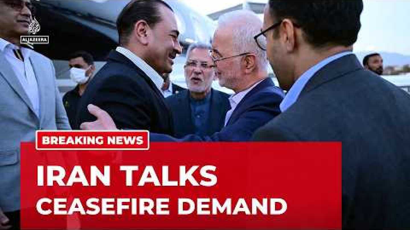 Iran says ceasefire essential before future negotiations with US