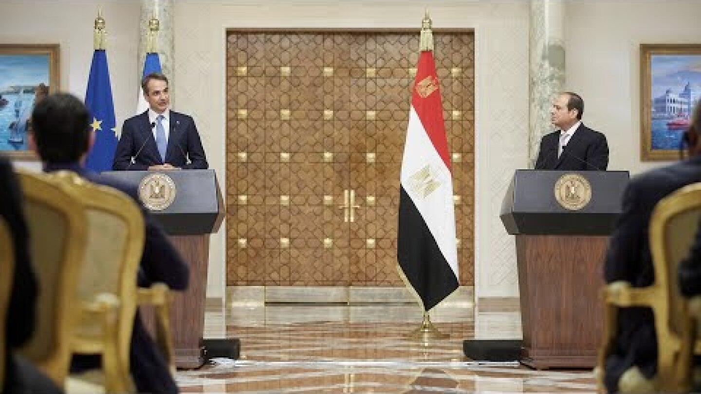 Δηλώσεις Κ. Μητσοτάκη με τον Πρόεδρο της Αραβικής Δημοκρατίας της Αιγύπτου, Abdel Fattah El-Sisi