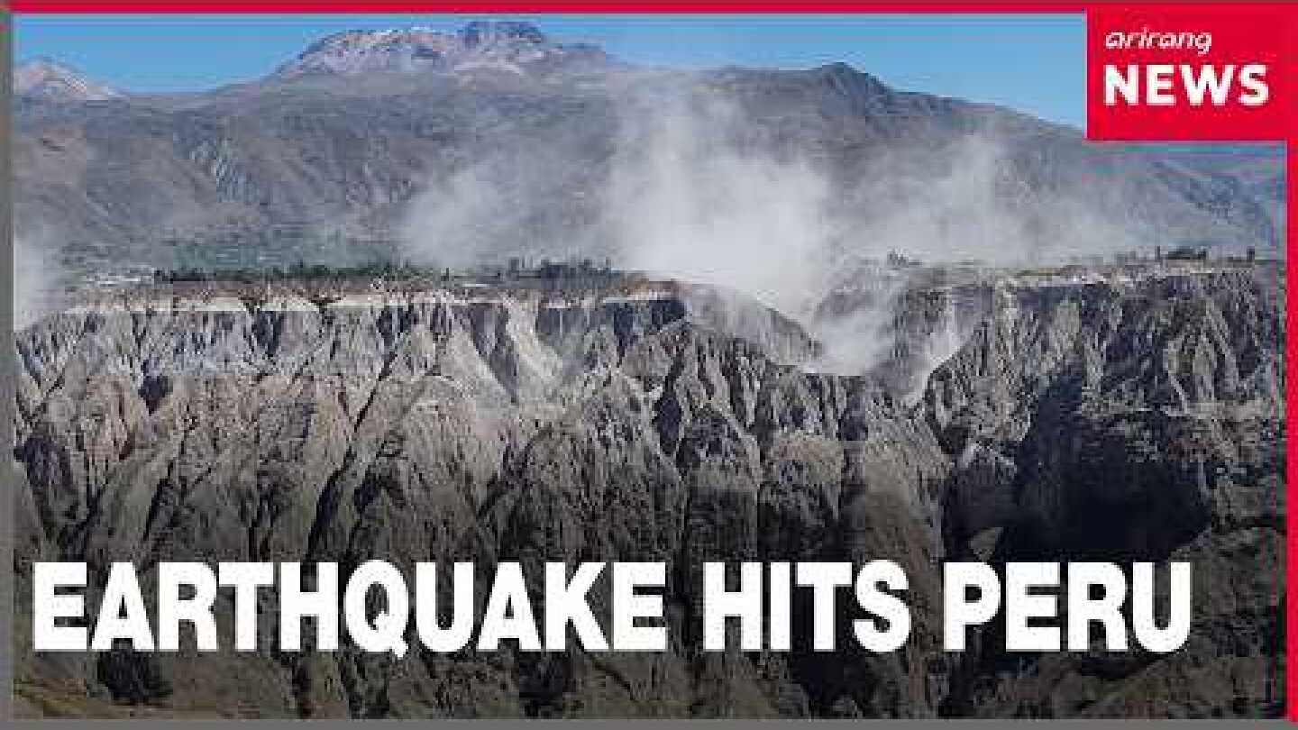 Strong earthquake strikes central Peru, no damage reported