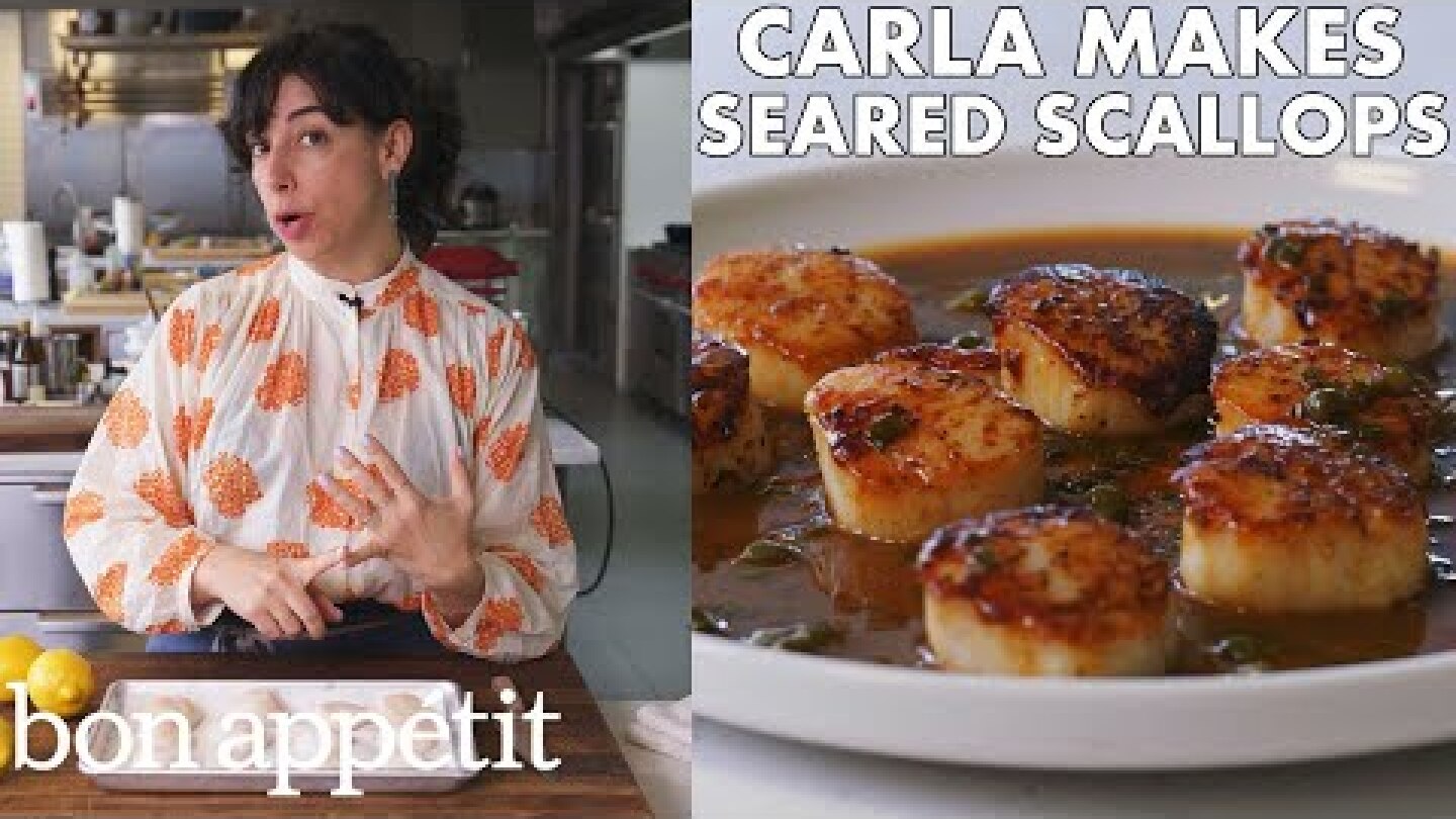 Carla Makes Seared Scallops with Brown Butter & Lemon Sauce | From the Test Kitchen | Bon Appétit