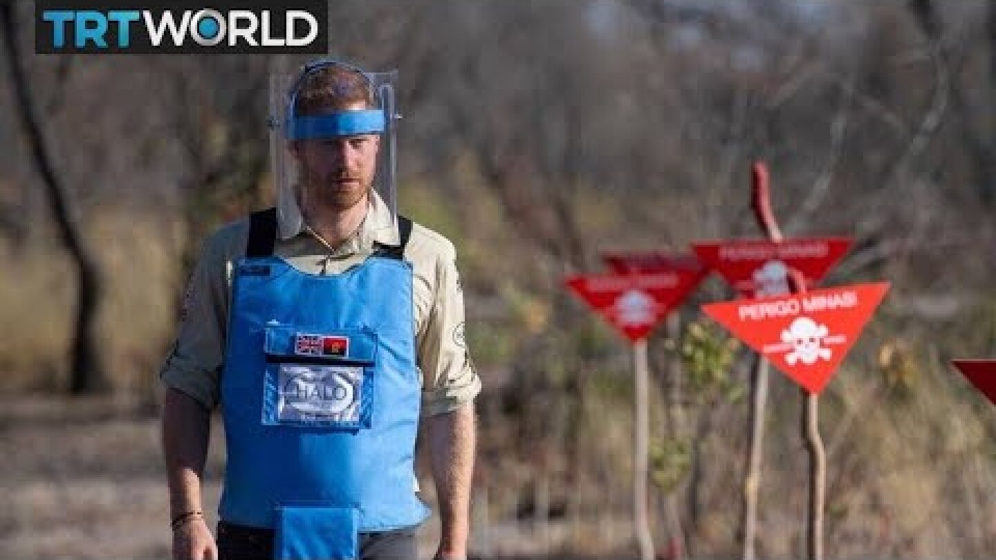 Angola Landmines: Prince Harry detonates mine in infested area