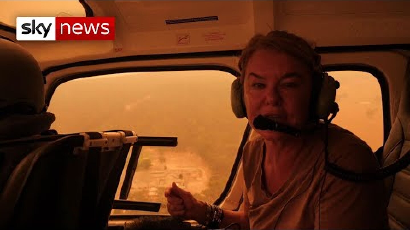 Flying through Australia's bushfires