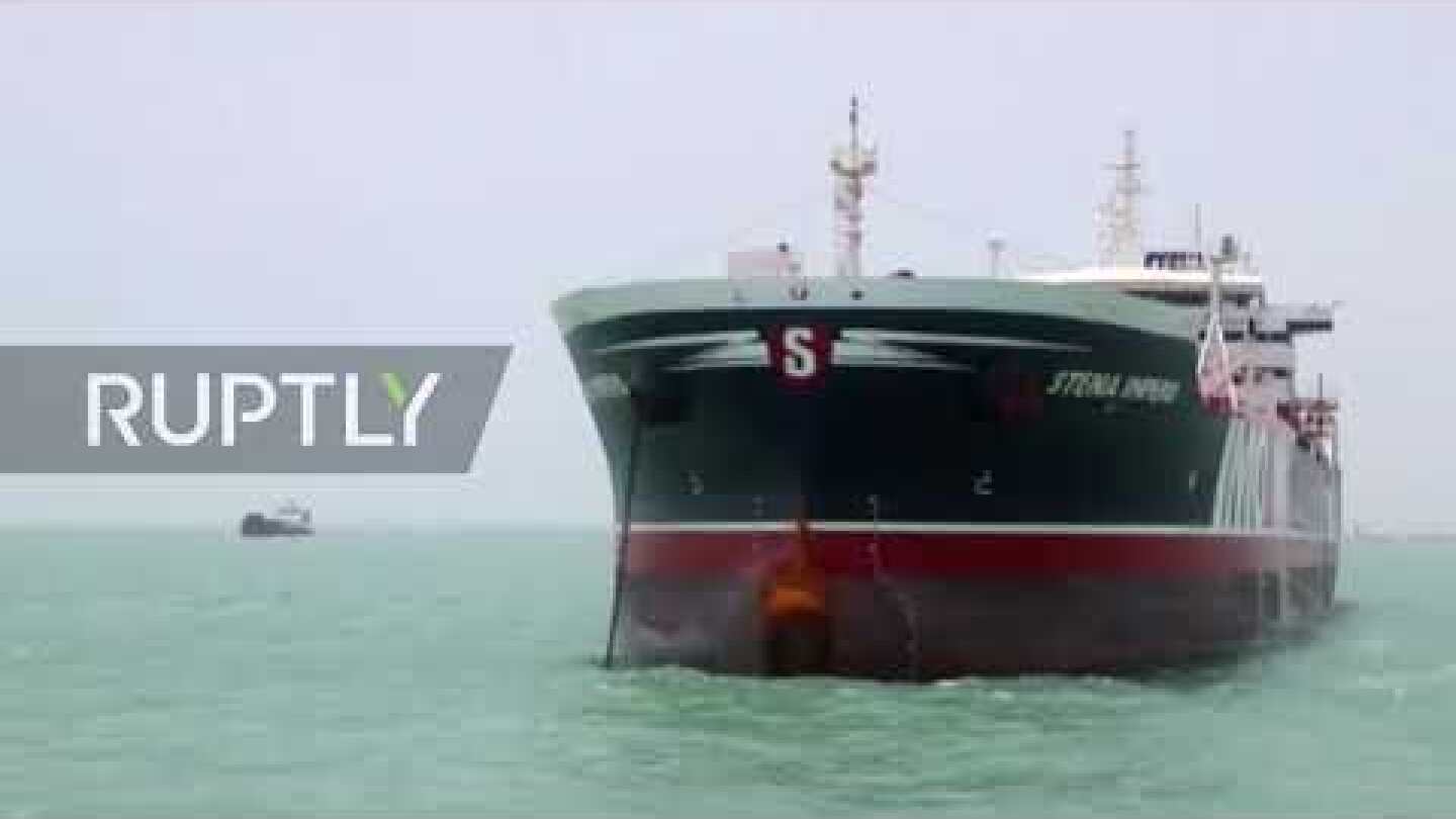 Iran: Seized British tanker rests at anchor near Bandar Abbas
