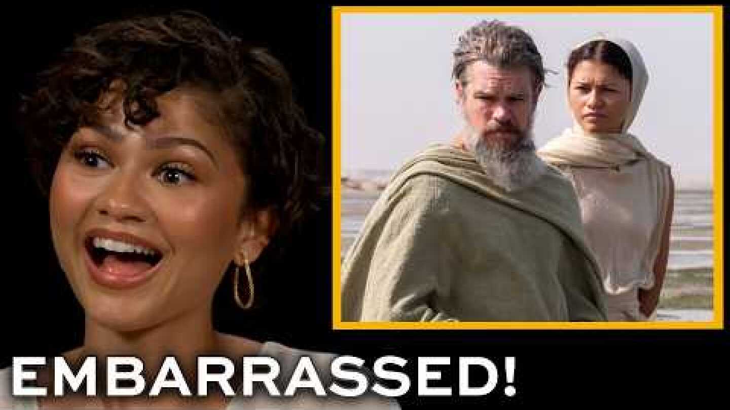 Zendaya messed up her first line in THE ODYSSEY and was mortified