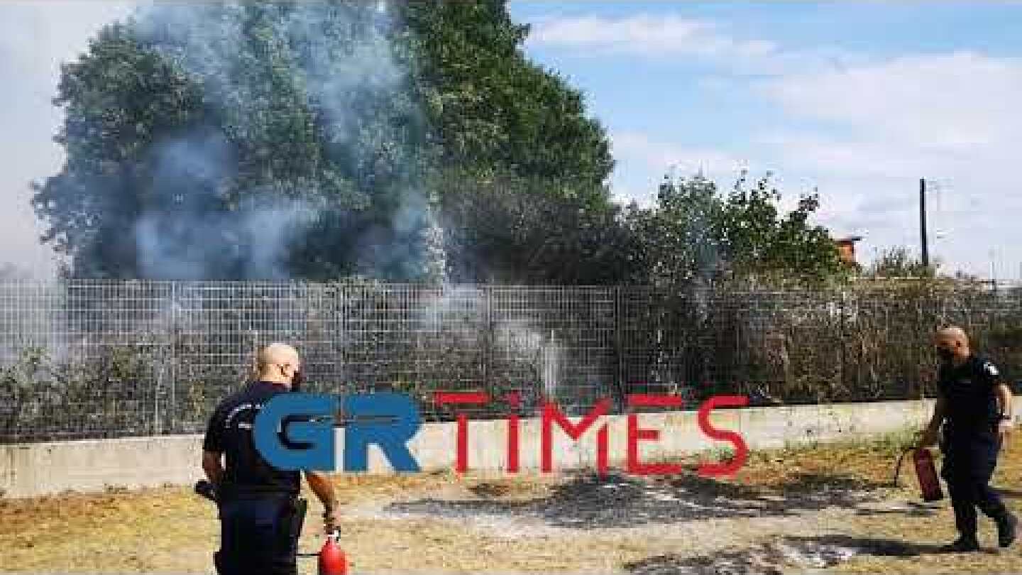 Μεγάλη φωτιά κοντά στο Ιατρικό Διαβαλκανικό Κέντρο