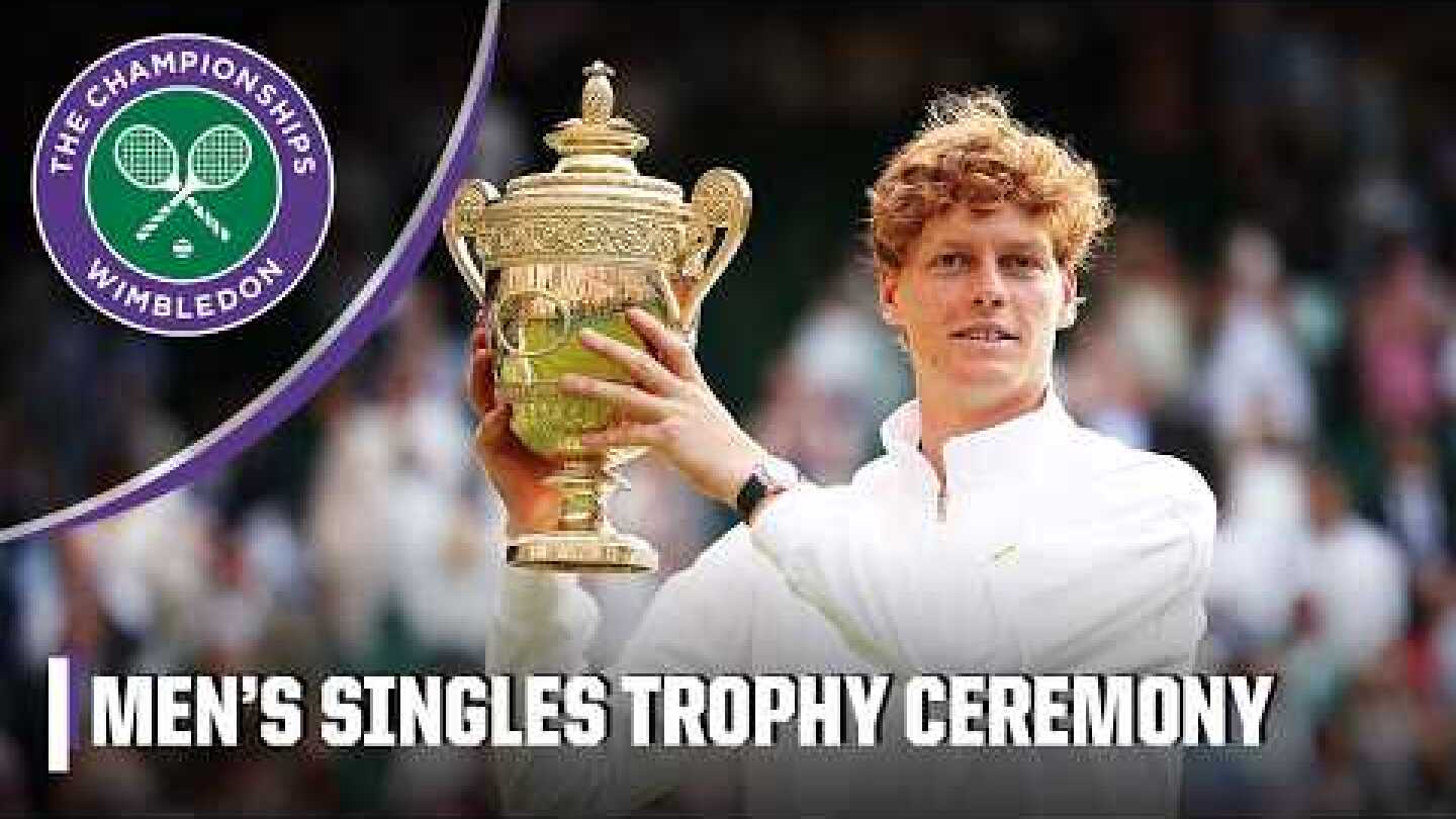 Kate Middleton presents Men's Singles trophies to Jannik Sinner & Carlos Alcaraz 🏆 | 2025 Wimbledon