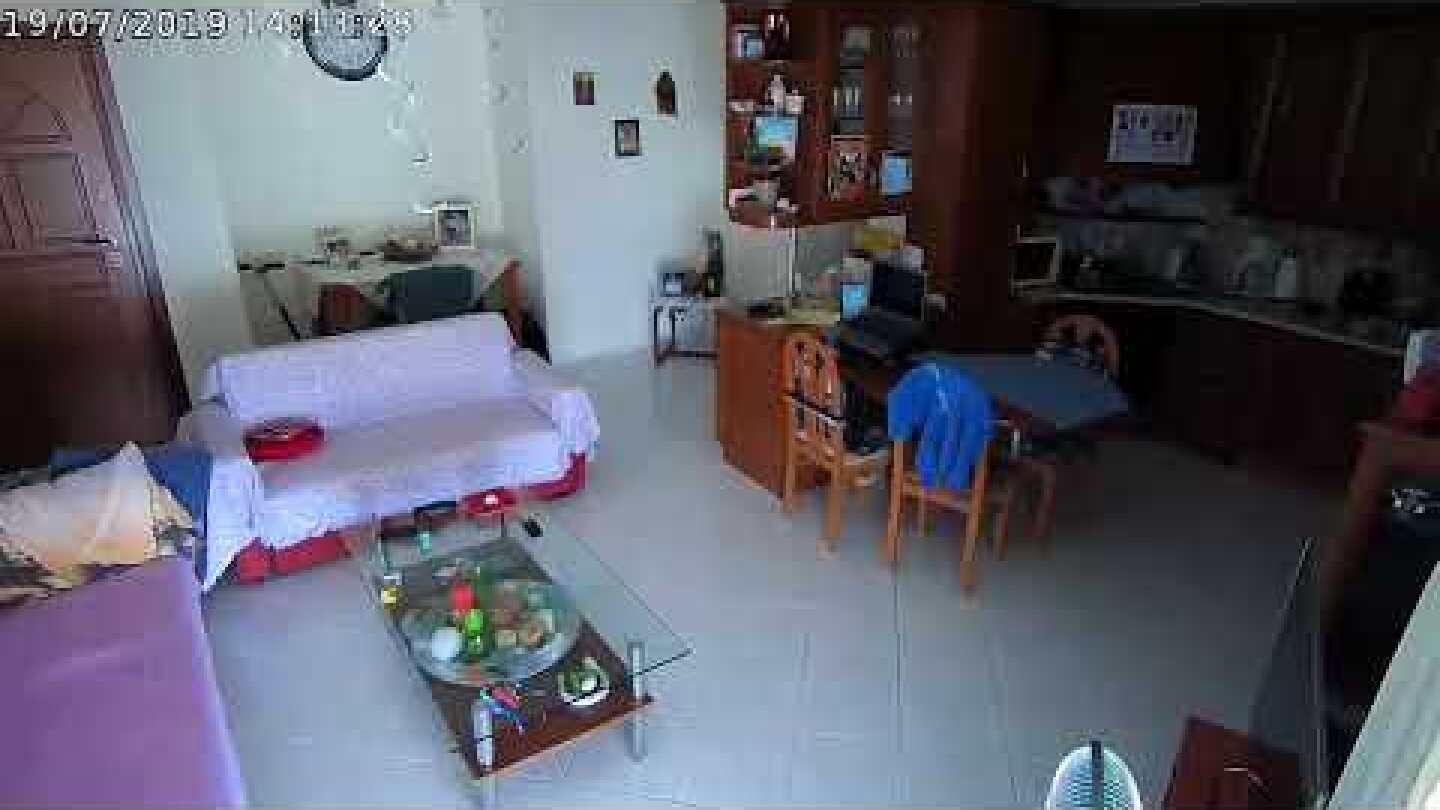 Σεισμός Αθήνα νέο Ηράκλειο 19, Ιουλίου 2019. Από σταθερή κάμερα