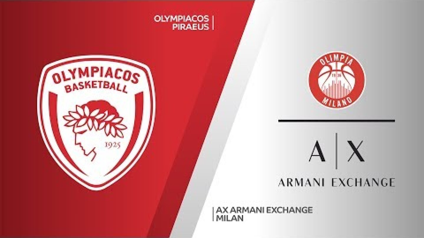 Olympiacos Piraeus - AX Armani Exchange Milan Highlights | EuroLeague, RS Round 11