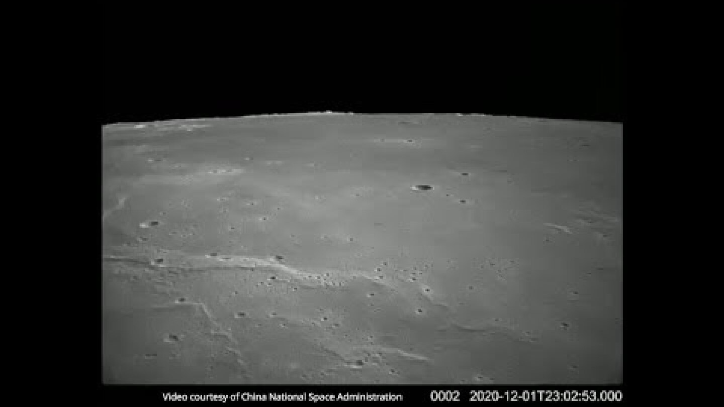 Chang’e-5 landing (Onboard Camera View)